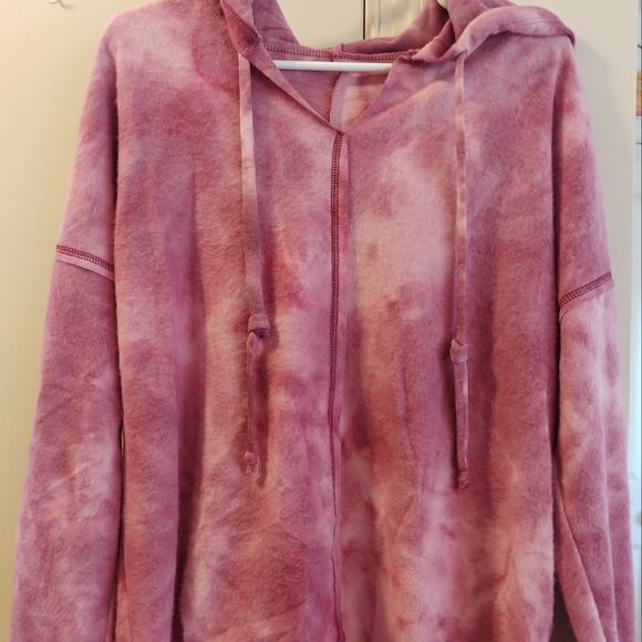 NWOT Honeyme Tie-Dye Drawstring Hoodie - Picture 4 of 9